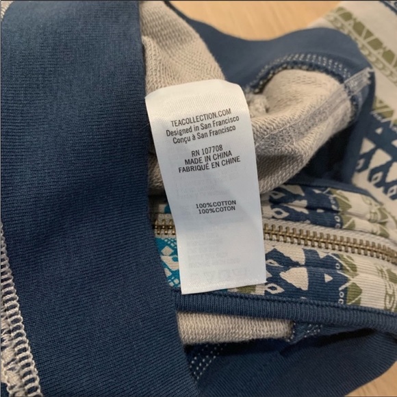 Tea Collection Vietri Sul Mare Zip Up Hoodie Sweatshirt Little Boys Baby Toddler - Picture 8 of 11